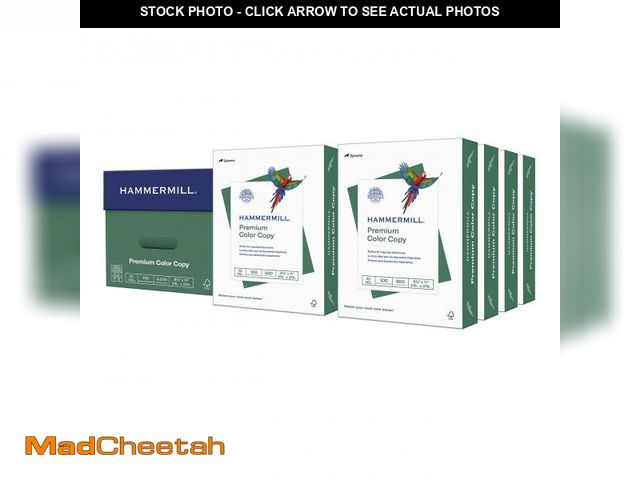 Lot 74-12494051 - Hammermill Printer Paper, Premium Color 32 lb Copy Paper, 8.5 x 11 - 8 Ream | 4000 Sheets - 100 Brig...