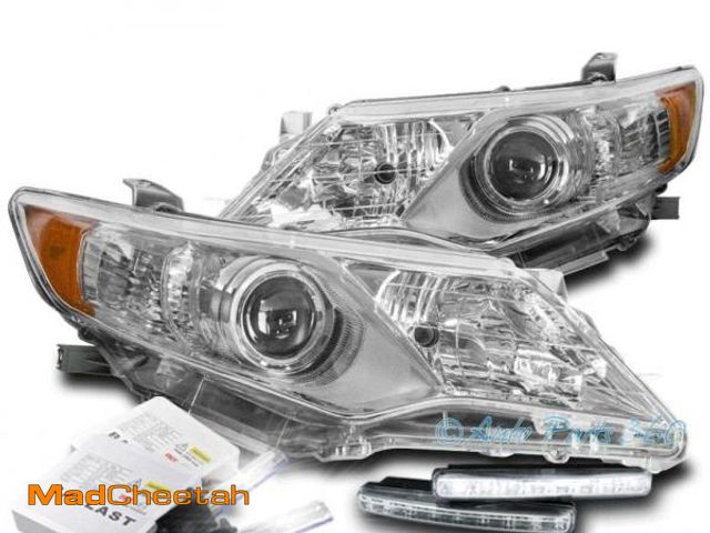 Lot 74-12508859 - Spyder (xTune) Toyota Camry 12-14 w/LED DRL Halogen Projector Headlights - Low Beam-H11(Included) ; ...