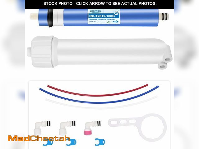 Lot 74-12719198 - YKMGON 100GPD Reverse Osmosis Membrane Kit with RO Membrane Housing,Wrench,1/4" Quick-Connect Fittin...