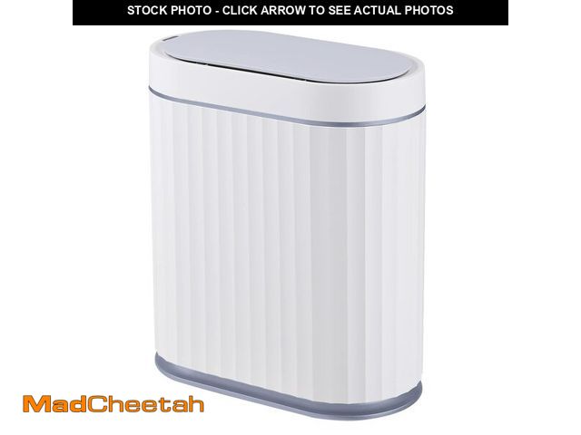 Lot 74-14208260 - ELPHECO Bathroom Trash can Motion Sensor, AutomaticGarbage can, Slim Plastic Smart Trash Bin with Li...