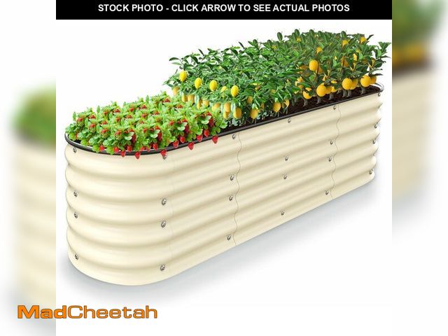 Lot 74-13040580 - Nossta Raised Garden Beds 8 X 2 X 1.4Ft, Galvanized Raised Garden Beds Outdoor Planter Box for Veget...
