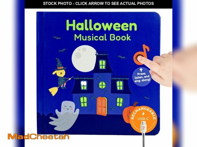 Lot 74-14332201 - Cali's Books Halloween Musical Book | Glow-in-The-Dark Cover | New USB-C Rechargeable | Halloween Ba...