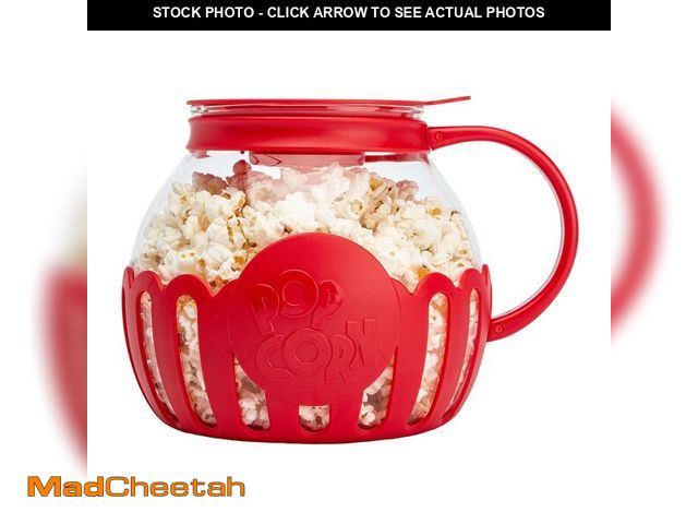 Lot 74-12971599 - Ecolution Patented Micro-Pop Microwave Popcorn Popper with Temperature Safe Glass, 3-in-1 Lid Measur...