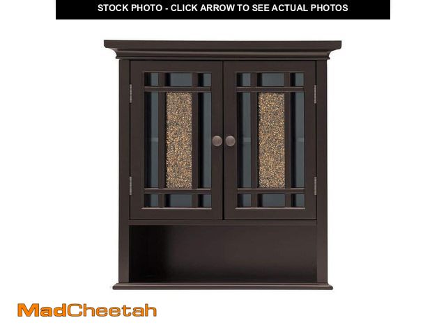 Lot 74-13695534 - Teamson Home Windsor 22 in. W x 24 in. H x 7 in. D Bathroom Storage Bathroom Wall Cabinet with Mosai...