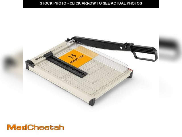 Lot 74-14274279 - WORKLION Guillotine Paper Cutter A4 Ã¢â¬â Heavy Duty Paper Trimmer with Safety Guard,15 Sheets Ca...