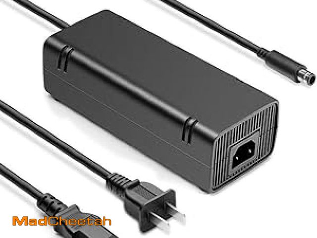 Lot 74-12126961 - JOVNO for Xbox 360 E Power Supply Brick with Power Cord, AC Adapter Power Supply Charger for Microso...