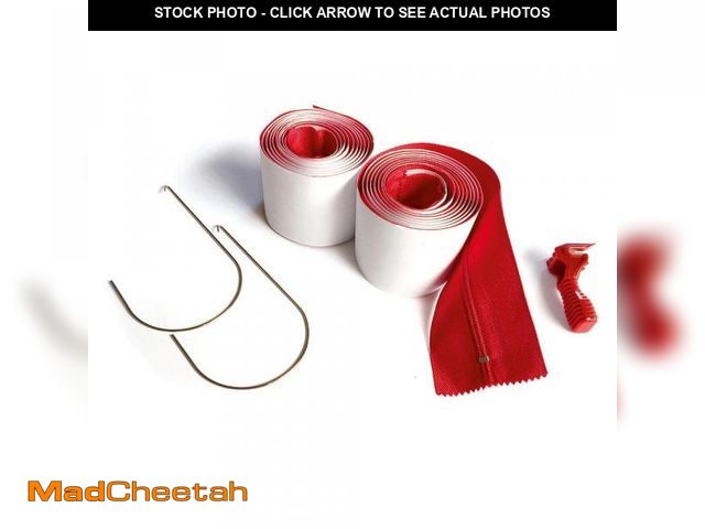 Lot 74-12492711 - ZipWall 3 in. x 84 in. Heavy Duty Adhesive Zippers Dust Barrier Zippers with 2-Hooks and a ZipperKni...