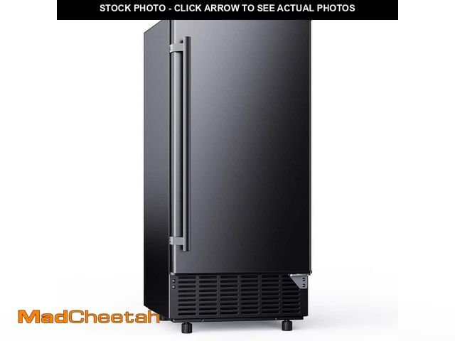 Lot 74-14306871 - SIMZLIFE 15 in. 82 lbs. /24H Freestanding/Built-in Full Size Cubes Ice Maker in Black with Filtered ...