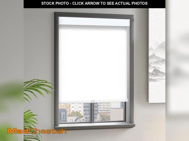Lot 74-12480833 - Cordless Roller Window Shades 100% Blackout Window Blinds with Thermal Insulated, UV Protection Priv...