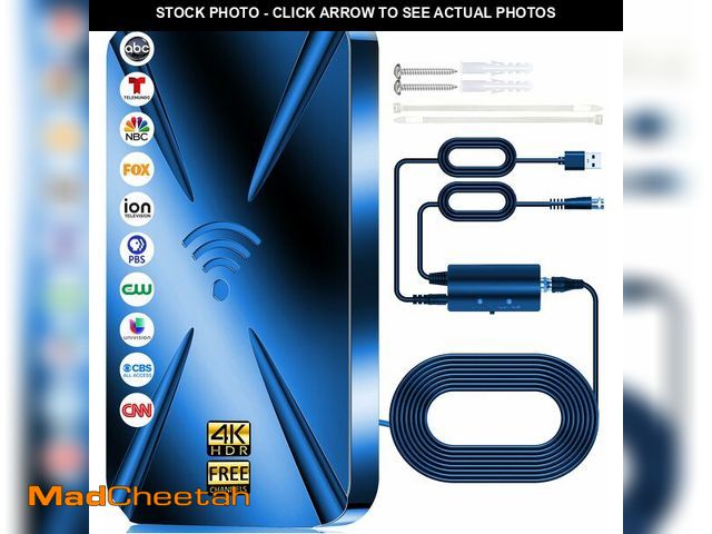 Lot 74-13711262 - 2026 Upgraded TV Antenna Indoor, 3600+ Miles Range Digital Antenna for Smart TV Indoor, HDTV Antenna...