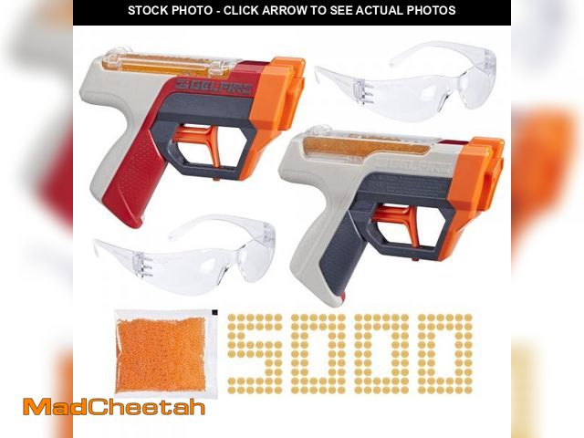 Lot 74-12310738 - NERF Pro Gelfire Dual Wield Pack, 2 Blasters, No-Prime Firing, 5000 Gelfire Rounds, 2X 100 Round Int...