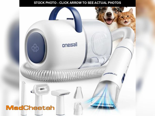 Lot 74-14270785 - oneisall Dog Grooming Vacuum, 15000Pa Pet Vacuum Kit Shedding 99% Pet Hair, Dog Grooming Clippers wi...