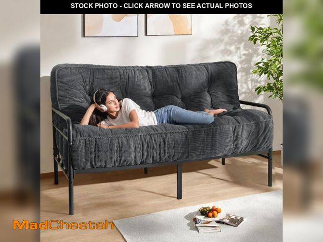 Lot 74-12539143 - MAXYOYO 8" Futon Mattress Full Size, Ultra Thick Futons Sofa Couch Bed Tufted Sleeper Sofa Bed, Floo...