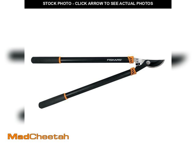 Lot 74-14467850 - *DIRTY/SCRATCHED* Fiskars 1-1/2 in. Cut Capacity Low-Friction Steel Blade, 28 in. Bypass Lopper with...