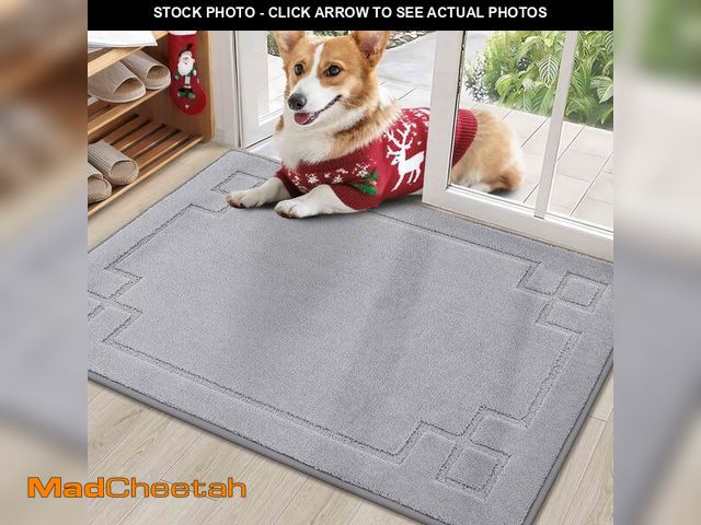 Lot 74-12969923 - BEQHAUSE Door Mat 24" x 36", Non-Slip Door Mats Indoor Entryway Rugs Washable Low-Profile Absorbent ...