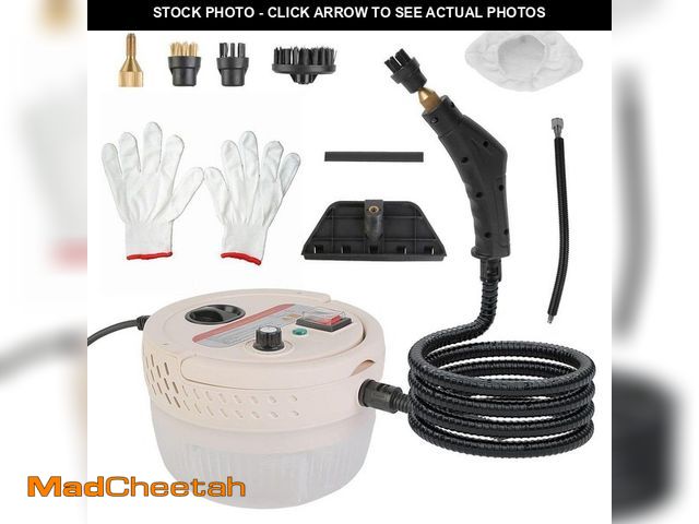 Lot 74-14243111 - Tahanbath 2500W Corded Handheld High Pressure Steam Cleaner - 6 Levels 1400ML Tank 9-Accessories for...