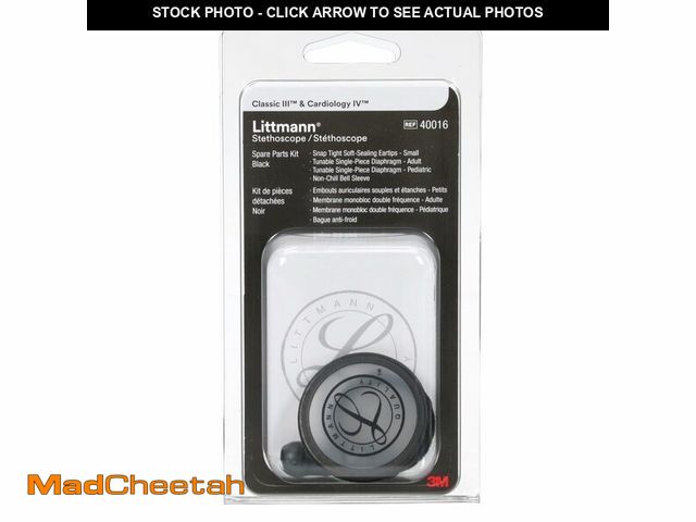 Lot 74-14205415 - 3M Littmann Stethoscope Spare Parts Kit Ã¢â¬â Black, Compatible with Classic IIIÃ¢âÂ¢, Cardiolo...