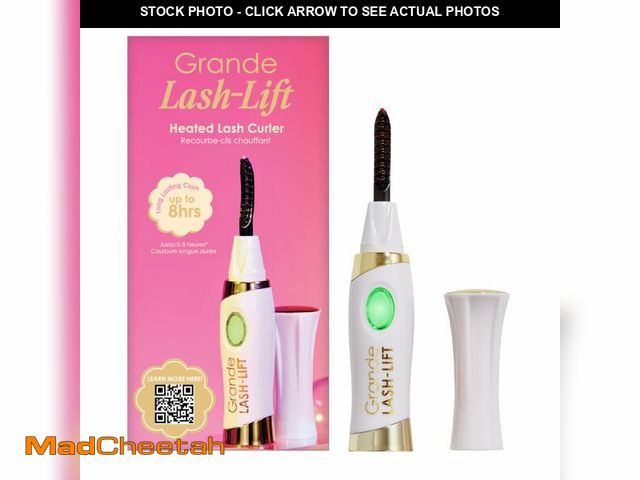 Lot 74-14334646 - Grande Cosmetics LASH-LIFT Heated Lash Curler - Rechargeable, Travel-Friendly, with 2 Heat Settings ...