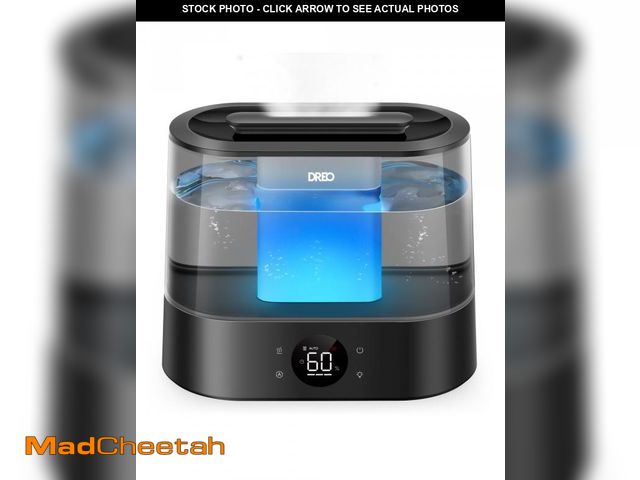 Lot 74-12528033 - DREO 1.06 Gal Cool Mist Humidifier with Digital Display, Black,with Diffuser and Nightlight, 32 Hour...