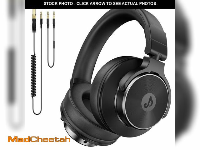 Lot 74-12705416 - Rumoon Wired Over Ear Headphones, Studio Monitor &amp; Mixing DJ Headphones with 50mm Neodymium Driv...