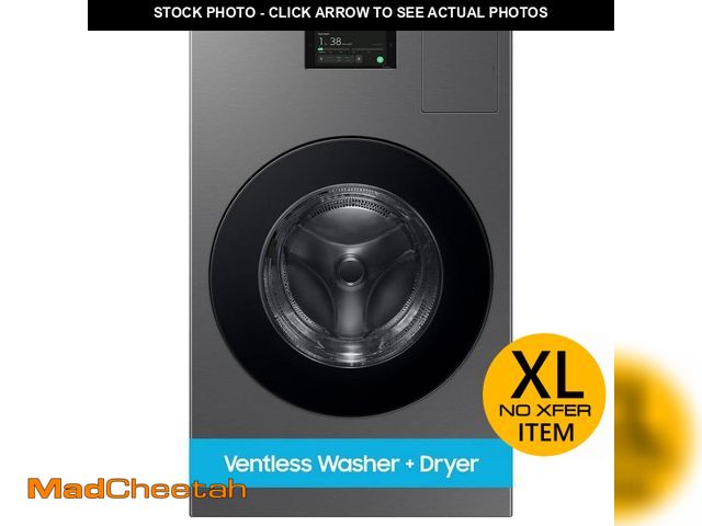 Lot 74-12682833 - Samsung Bespoke 5.3 cu. ft. Ultra Capacity Ventless Heat Pump All-In-One Washer Dryer Combo with Sup...