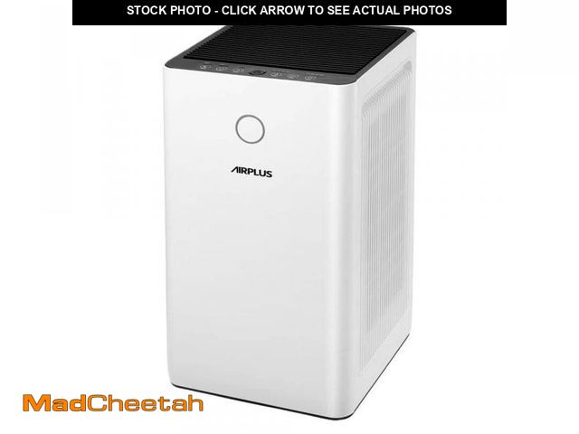 Lot 74-12424669 - Edendirect 2152 sq. ft. H13 HEPA True Personal Console Air Purifier in Whites, 99.97% Cleaner, 235 C...