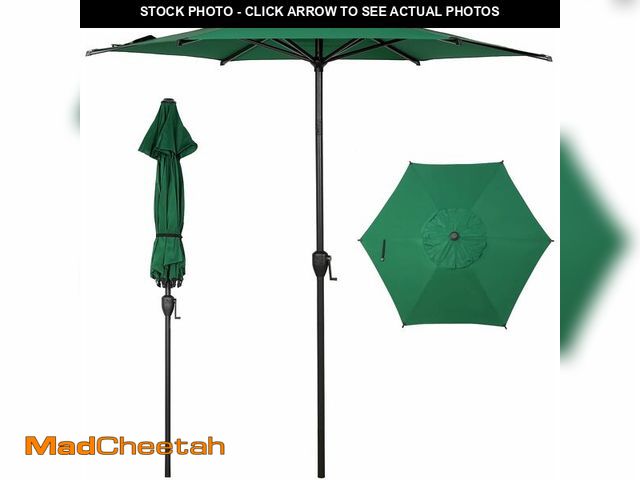 Lot 74-14281192 - Abba Patio 7.5FT Lyon Outdoor Patio Umbrella Outdoor Table Umbrella with Push Button Tilt and Crank ...