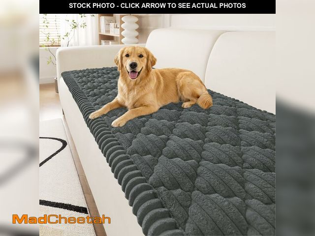 Lot 74-13548510 - Smiry Pet Couch Covers for Dogs Washable, Non-Slip Fuzzy Couch Covers for 3 Cushion Sofa Pet Friendl...