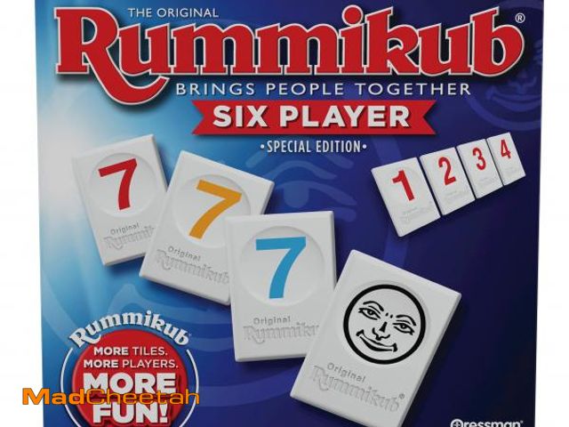 Lot 74-12120444 - Rummikub Six Player Edition - The Classic Rummy Tile Game - More Tiles and More Players for More Fun...