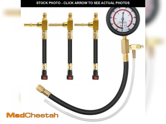 Lot 74-12304118 - BETOOLL Fuel Pressure Test Kit 0-100PSI with 9.49,7.89,6.30 Fuel Line Fittings - UNUSED