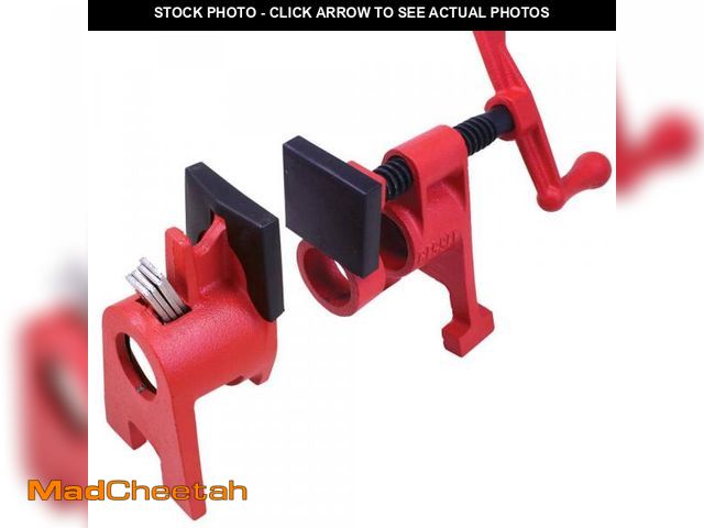 Lot 74-12032015 - BESSEY H-Style 3/4 in. Black Pipe Clamp Fixture Set - UNUSED