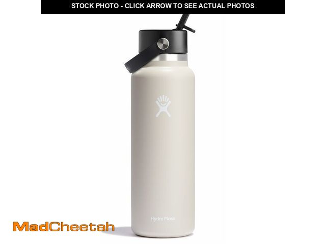 Lot 74-12973372 - Hydro Flask Water Bottle - Insulated Stainless Steel - Wide Straw Lid, Non Spill, Leakproof in 40 Oz...