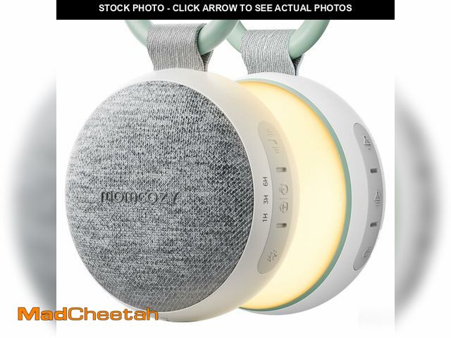 Lot 74-13546128 - Momcozy Portable Sound Machine with Night Light, White Noise Sound Machine for Baby, 20 Soothing Sou...