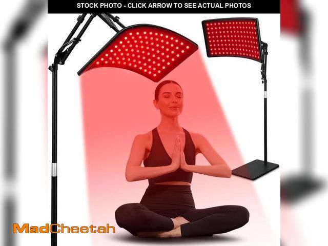 Lot 74-12538291 - Red Light Therapy for Face and Body, Red Infrared Light Therapy Lamp with Stand Led 660nm Red Light-...