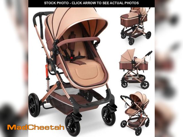 Lot 74-12358585 - Vomeast Baby Stroller, Foldable Baby Stroller Reversible Bassinet, Travel Stroller for Newborn Baby ...