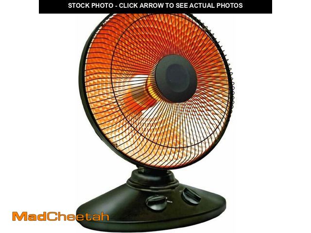 Lot 74-12827766 - EZ-HEAT 1,000-Watt Indoor Parabolic Dish Space Heater with 70-degree Wide Oscillation and Dual Heat ...