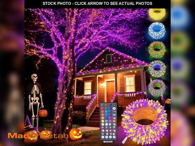 Lot 74-11552881 - LitHome Color Changing Christmas Lights, 34 Colors 66Ft 200 LED Christmas String Lights with Remote,...