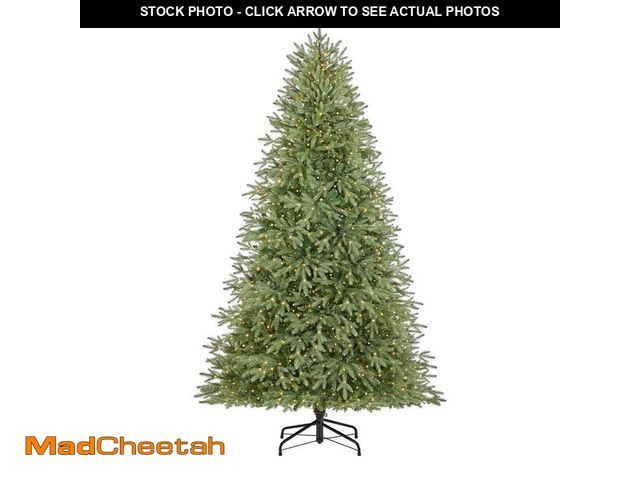 Lot 74-13047094 - Home Accents Holiday 7.5 ft. Jackson Noble Fir LED Pre-Lit Artificial Christmas Tree T23 - UNUSED