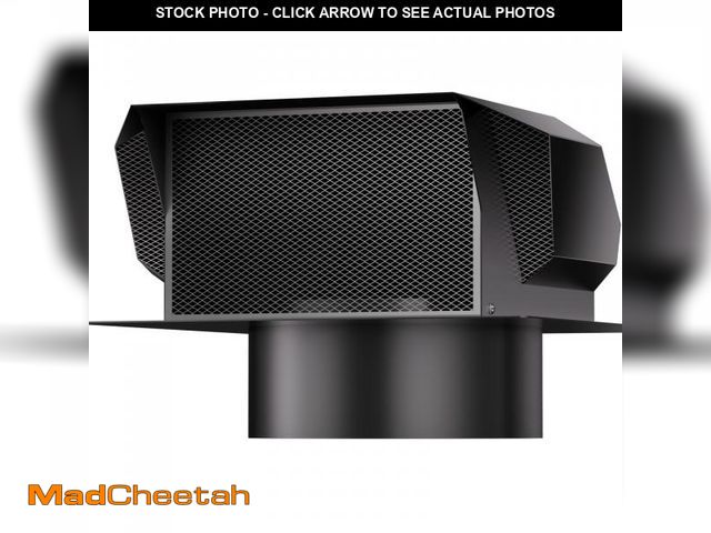 Lot 74-12109929 - [Upgrade Airflow] Hon&amp;Guan Removable Roof Vent Cover, 6 Inch Roof Vents for Houses, 6'' Exhaust ...