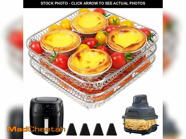 Lot 74-13622924 - BYKITCHEN 7 Inch Air Fryer Rack Fit for Ninja Crispi/Ninja Pro 5QT/ Cosori 5QT/ Chefman 5-6QT Airfry...