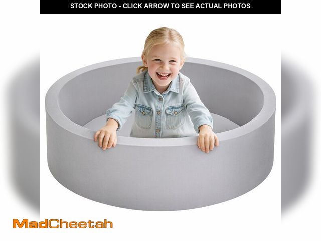 Lot 74-12700780 - Foam Ball Pit for Toddlers, Large Baby Ball Pit for Babies with Soft Memory Sponge, Indoor Outdoor B...