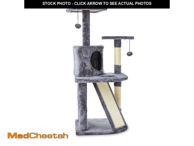 Lot 74-12406575 - Vibrant Life 5- Level Multi-Functional Cat Tree &amp; Condo, Gray, 45" - USED