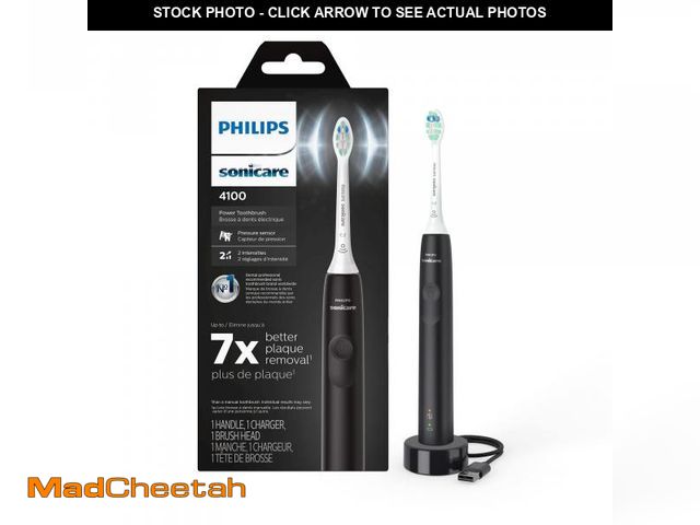 Lot 74-12219597 - Philips Sonicare 4100 Rechargeable Electric Toothbrush, with Pressure Sensor, 2 Intensity Settings, ...