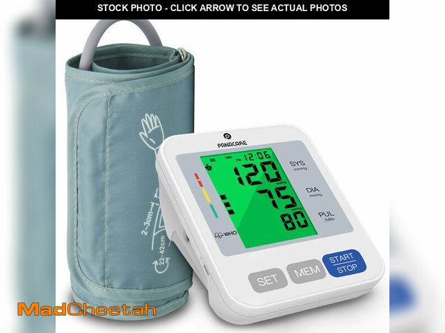 Lot 74-13573111 - P PANACARE Blood Pressure Monitor, Upper Arm BP Machine for Home Use, 2Ãâ99 Memory, 3.4" Large Ba...
