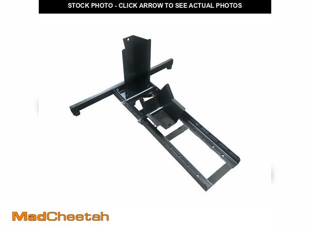 Lot 74-13790993 - MaxxHaul Motorcycle Wheel Chock HeavyÃ¢â¬âDuty Steel Front Tire Stand Fits 15" to 22" Wheels Self...