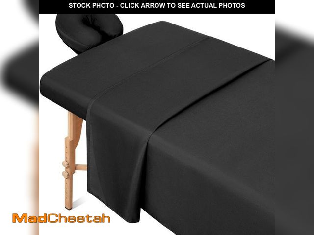 Lot 74-12325027 - Comfyanno Massage Table Sheets Sets, 3 Pcs Professional Microfiber Massage Bed Cover Sheets, Soft, L...
