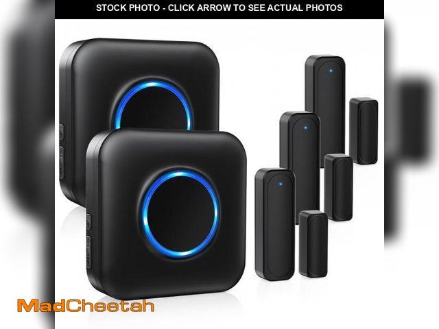 Lot 74-12305697 - Door Chime Bistee Wireless Door Alarm Contact Sensor Door Open Bell 600 FT Range with 58 Chimes 5 Vo...