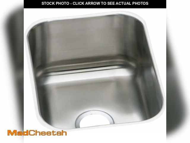 Lot 74-13733707 - Elkay DXUH1318 Dayton Single Bowl Undermount Stainless Steel Bar Sink, 16 x 21 - USED