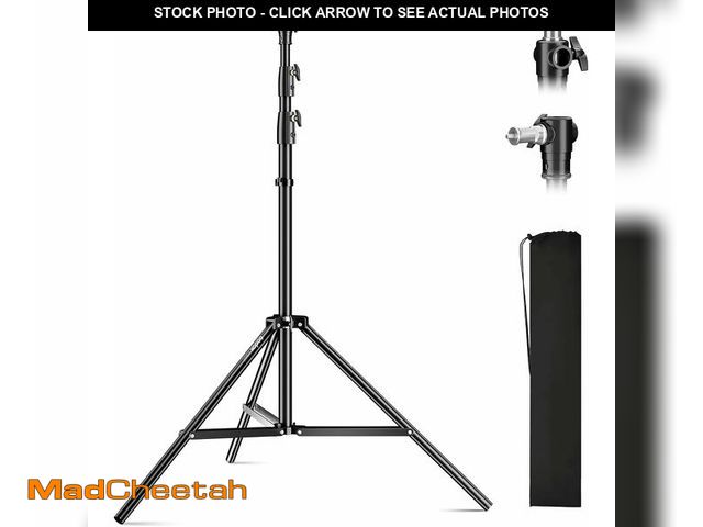 Lot 74-13927084 - Godox Light Stand 112in/9.3' Photography Light Stand Heavy Duty with 1/4" to 3/8" Universal Screw Ca...