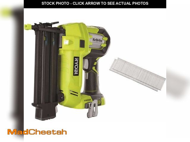 Lot 74-14278954 - Ryobi P320 Airstrike 18 Volt One+ Lithium Ion Cordless Brad Nailer (Battery Not Included, Power Tool...